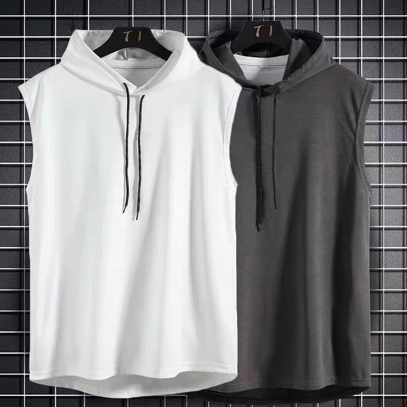 2025 Sleeveless Vest Men'S And Women'S Trendyy Vest Sports Summer Hooded Basketball Hooded Sweatshirt Couple Tops - Image 4